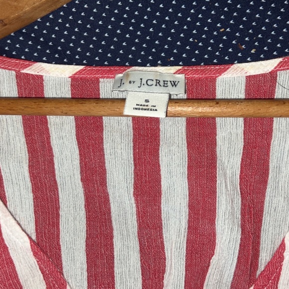 J Crew Striped Tie-Wrap Dress - Picture 5 of 16